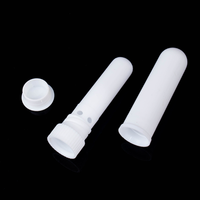 Vente en gros de tube d'inhalateur nasal de forme carrée diffuseur d'aromathérapie d'huiles essentielles mèches de coton arôme de parfum en PP bâton vierge