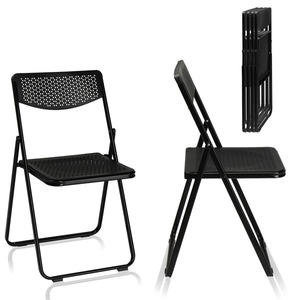 Chaises pliantes en plastique légères, lot de 6, chaise de jardin portable pour événements intérieurs et extérieurs - Product Image 5