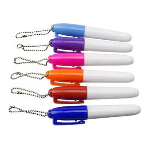 Mini marqueur permanent avec porte-clés, pointe fine, marqueurs promotionnels - Product Image 1