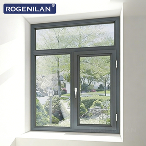 <span class=keywords><strong>Fenêtre</strong></span> à battant triple vitrage insonorisée de <span class=keywords><strong>style</strong></span> américain Rogenilan, fenêtres en aluminium à rupture de pont thermique pour l'extérieur - Product Image 5