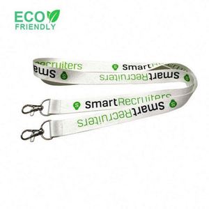 Lanières personnalisées écologiques en RPET, faible MOQ, lanières de cou en polyester recyclé avec logo imprimé - Product Image 6