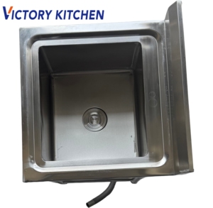 อ่างล้างจานสเตนเลสสตีล 201 แบบอ่างเดี่ยว หนา 1.0 มม. ยี่ห้อ VICTORY KITCHEN สำหรับโรงแรม ร้านอาหาร โรงพยาบาล และครัวเชิงพาณิชย์ - Product Image 6