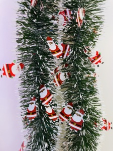 クリスマスワイヤードティンセルガーランドつららクリスマスツリーティンセル新年ホリデーパーティーデコレーション