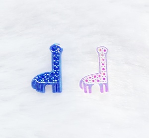 7x11mm bleu <span class=keywords><strong>girafe</strong></span> résine perles colle sur ongle et Flatback strass colle sur boucle d'oreille comme décoration vente chaude - Product Image 2