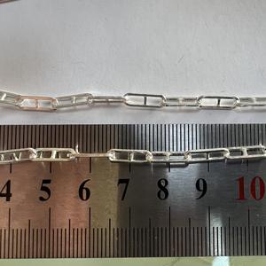 Chất Lượng Cao 925 Bạc Cáp Chuỗi '<span class=keywords><strong>8</strong></span>' Hình Dạng Vuông Dài Hình Chữ Nhật Thiết Kế Cho Tự Làm Đồ Trang Sức Làm Bán Buôn - Product Image 3