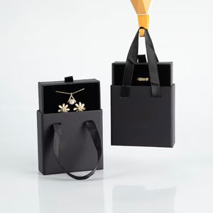 Luxury Eco-Friendly Cardboard Drawer Slider <b>Jewellery</b> Gift Packaging Custom Logo Pendant Ring Necklace Jewelry <b>Box</b> 10x10x3cm - Product Image 5