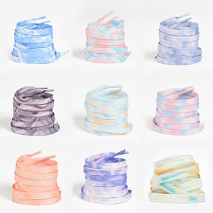 Cordones de zapatos con estampado personalizado y creativo OLIAN, zapatillas AF <span class=keywords><strong>Air</strong></span>-<span class=keywords><strong>Force</strong></span> <span class=keywords><strong>One</strong></span>, cordones planos de lona personalizados de poliéster con tinte anudado - Product Image 1