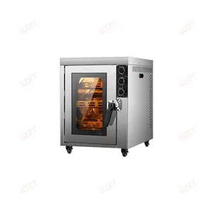 商用大容量不锈钢自动旋转优质鸡炉烘烤器电动旋转烤鸡机