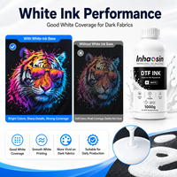 Tinta Putih DTF Premium Kepadatan Warna Tinggi Cerah Tajam untuk Bisnis Transfer Inkjet Digital OEM Kain Katun Aliran Lancar