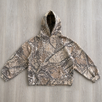 Hoodie personnalisé pour homme, tricoté, style streetwear, imprimé numériquement motif Real Tree, vêtement de sport, fabriqué par un fabricant de vêtements