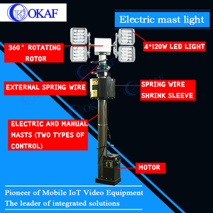 Cột Đèn Kính Thiên Văn Chạy Điện Cột Đèn Gắn Máy Ảnh Kính Thiên Văn Di Động Gắn Xe - Product Image 4