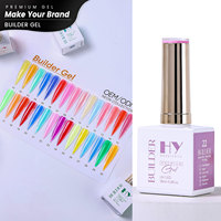 Pour HANYINAILS Private Label 30 Neon Builder UV Gel Set Respectueux De L'environnement Nouveau Design Gel Acrylique avec Source De Lampe LED