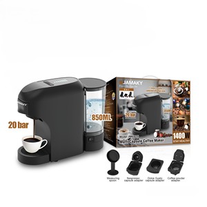 JAMAKY-Cafetera multicápsula profesional, 20 bares con 3 adaptadores y 7 ajustes <span class=keywords><strong>de</strong></span> agua - Product Image 6