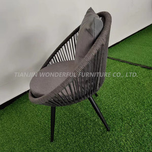 Meubles de jardin modernes, durables et écologiques en rotin synthétique brut pour balcon et cour - Product Image 3