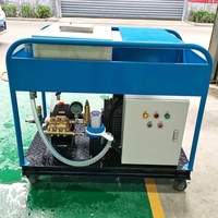 Nouvelle nettoyeuse haute pression 500 bars 22 kW électrique 30 CV, découpeuse à jet d'eau portable sans résidus 7000 PSI pour nettoyage extérieur