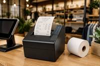 Gulungan Kertas Thermal Kustom OEM 57mm 80mm Bebas BPA untuk Printer Struk POS di Kasir Supermarket