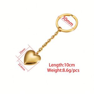 Caja de Acero Inoxidable Personalizada y Sencilla para Parejas, Caja de Regalo para Mejores Amigos, Colgante de Corazón con Espacio para Foto y Llavero - Product Image 4