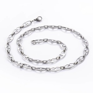 Cadena de acero inoxidable de 6.5 mm en color plata/oro para mujer y hombre, joyería de moda. - Product Image 4