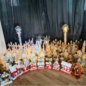 Wholesale Factory Direct LED Light-Up Wooden <strong>Village</strong> <strong>House</strong> Craft for <strong>Christmas</strong> Decoration Popular Style - Product Image 5