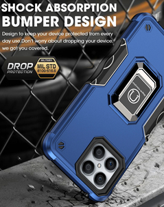 Étui de <span class=keywords><strong>protection</strong></span> intégrale de luxe pour Huawei <span class=keywords><strong>Honor</strong></span> <span class=keywords><strong>X8</strong></span>, TPU+PC, avec support anneau, antichoc, nouveau modèle de luxe pour Huawei <span class=keywords><strong>Honor</strong></span> - Product Image 5