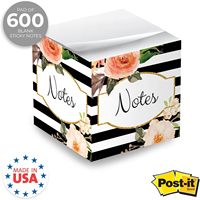 Bloc-notes adhésifs en papier, nouveau design, 500 feuilles avec support en bois, bloc-notes, logo personnalisé pour les entreprises, cadeaux de vacances