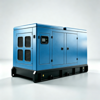 Generador Eléctrico Industrial Diésel con Regulador Electrónico, 50Hz 400V, Grupo Electrógeno de Emergencia para Construcción y Almacenes