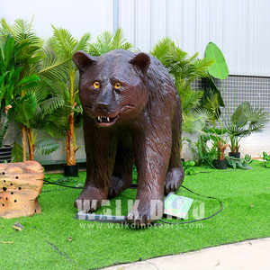 Outdoor Grande Moderno Silicone Animação Robô Espuma Animatronic Animal Urso Marrom Vida Tamanho Urso Marrom - Product Image 3