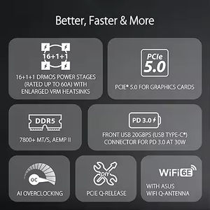 Overclocking Weapon 16 <strong>1</strong>-Phase Power DDR5 Support Gaming Motherboard TUF Gaming Z790-PRO High-end Gaming Console Core - Product Image 2