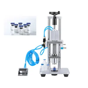 Pneumatic machine perfume bottle, inner plug, shoulder pressing and locking machine