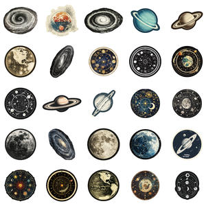 50PCS Astronomy Planet Sticker Skateboard Adhesivo decorativo Impermeable Diy Stickers para niños - Product Image 4