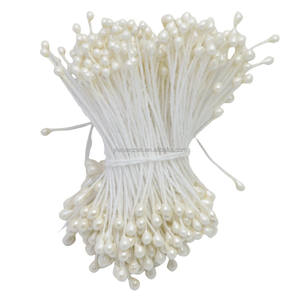 Hecho a mano 290 Uds 3mm perla puntiaguda flor <span class=keywords><strong>estambre</strong></span> horquilla flor Artificial accesorio para fiesta de Navidad nueva llegada - Product Image 5