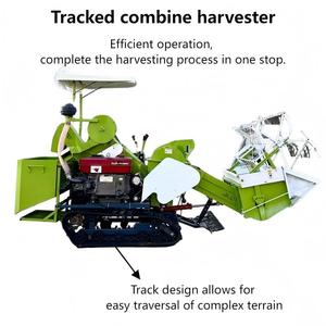 Máy gặt đập liên hợp tự hành <span class=keywords><strong>mini</strong></span> 25Hp dùng cho lúa, kê, đậu tương, lúa mì, thu hoạch trên ruộng lầy - Product Image 3