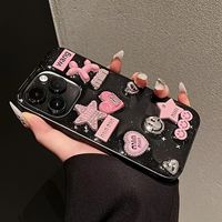 Coque pour iPhone 16 Plus, coque élégante avec paillettes 3D en forme d'étoile, fibre de carbone électro-plaquée, antichoc, coque de téléphone portable Apple 15 Pro Max