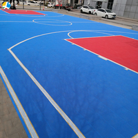 Ubin Lantai Interlocking TPE Lunak dan Dapat Dipindahkan untuk Lapangan Basket Profesional, Taman Bermain Anak Luar Ruangan