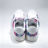 Chaussures décontractées en toile pour hommes et femmes, tendance, design rose et bleu tie-dye, pour la marche et le skateboard, vente en gros