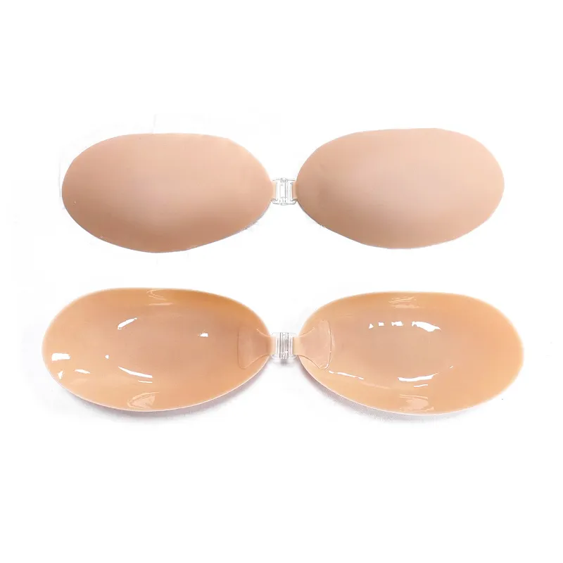 Womens Silicone Sticky Lift Backless Invisible Strapless Silicone Self Adhesive Bras