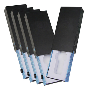 Custom 0.5ml 1ml Empty Child Proof Carts Boxes Child Resistant Cartridge Packaging Box with EVA Foam Holder And Press Button