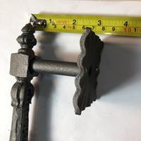 Poignée de porte de grange en fonte robuste de 14 "noir blanc or poignées de porte italiennes de luxe de garage extérieur de porte vintage rustique