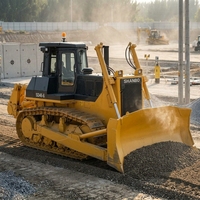 Bulldozer SHANBO SD46 de 54 Toneladas y 460HP, Máquina de Alta Producción con Gran Estabilidad, Ampliamente Utilizada en Nivelación de Terrenos en Canteras