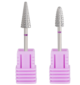 Fraise conique professionnelle en carbure de tungstène de 3/32 po pour le retrait du vernis gel et de l'acrylique, pour manucure électrique - Product Image 1