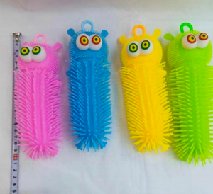 Pinch Toys Cepillo de baño para bebés de silicona suave con ojos para niños, diversión en el baño, diseño colorido, herramienta de limpieza suave y segura - Product Image 1