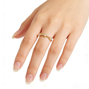 Anillo de Compromiso Clásico de Oro Sólido de 10K, 14K, 18K, Chapado en Oro de 14K, con Diamante CVD Cultivado en Laboratorio, Certificado IGI, para Hombre y Mujer - Product Image 4