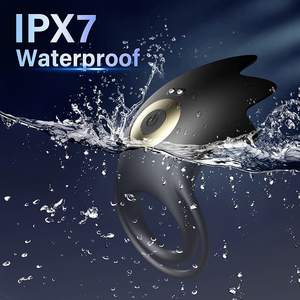 Anello vibrante da uomo con telecomando elettrico per blocco dello sperma con anello vibrante per pene anello maschio 10 velocità vibratore G-spot - Product Image 4