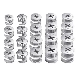 Sắt Lập Dị bánh xe Bảng điều khiển đồ nội thất tủ tháo gỡ Fastener vít rắn 3-trong-1 Lập Dị bánh xe vít phụ kiện