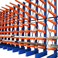 Entrepôt industriel Étagère en porte-à-faux double face robuste Type de plateau épaissi Étagères empilables à poutres stables et durables Étagères