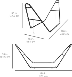 Universal 2 Person Metal <strong>Hammock</strong> Stand Fits 9 to 14 <strong>Foot</strong> <strong>Hammocks</strong> With Spreader bar - Product Image 4