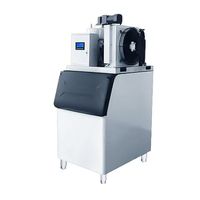 Machine à glace en flocons industrielle pour compresseur 10T-30T, machine à glace en flocons à base d'eau de mer pour marché de la pêche et des fruits de mer