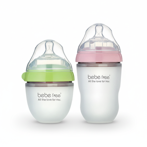 Botella de leche sin BPA <span class=keywords><strong>para</strong></span> bebés, con logotipo personalizado, ecológica, grado alimenticio, pezón, alimentación infantil, de silicona - Product Image 1