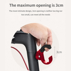 Nouvelle Image Scooter électrique crochet cintre en aluminium griffe enfant Scooter poignée pour <span class=keywords><strong>Xiaomi</strong></span> <span class=keywords><strong>M365</strong></span> sac pièces de rechange avec casque sacs - Product Image 3
