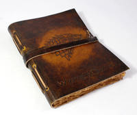 Journal en cuir véritable de style antique en relief du célèbre Game of Thrones très spécial look vintage